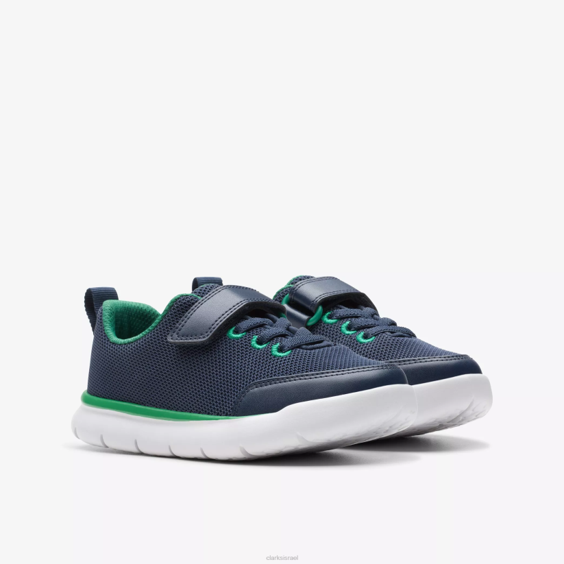 V2681001 סינטטי חיל הים Clarks ריצת חישוק ילד
