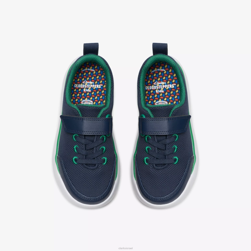 V2681001 סינטטי חיל הים Clarks ריצת חישוק ילד