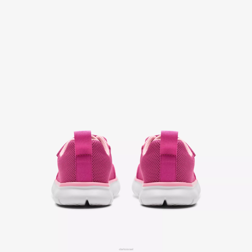 V2681002 סינטטי ורוד Clarks ריצת חישוק ילד