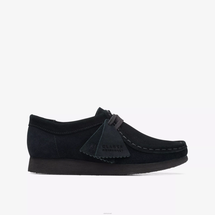 V2681011 זמש שחור Clarks wallabee מבוגר יותר