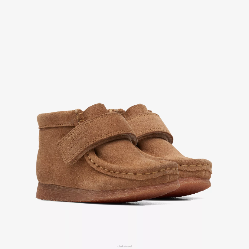 V2681014 זמש חיטה Clarks פעוט מגף wallabee