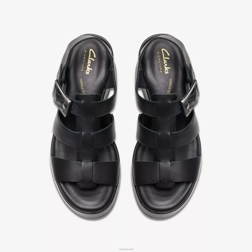 V268129 עור שחור Clarks manon cove