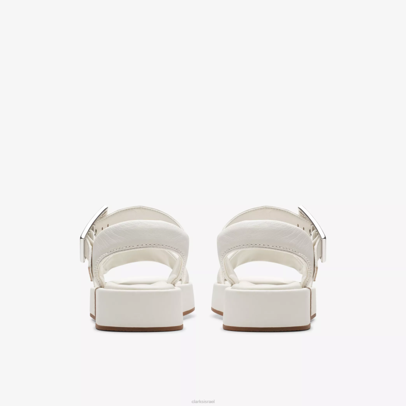 V268132 עור לבן Clarks רצועת אלדה