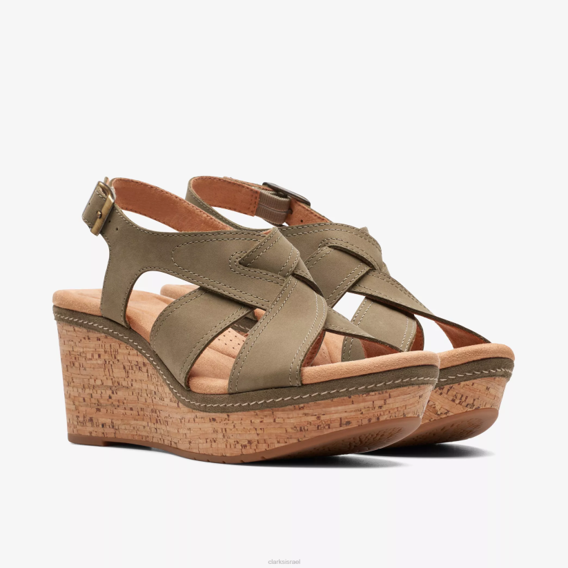 V268150 נובוק זית Clarks elleri rae