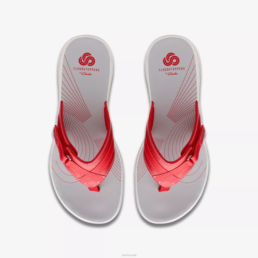 V268166 סינטטי אדום Clarks ים בריזה