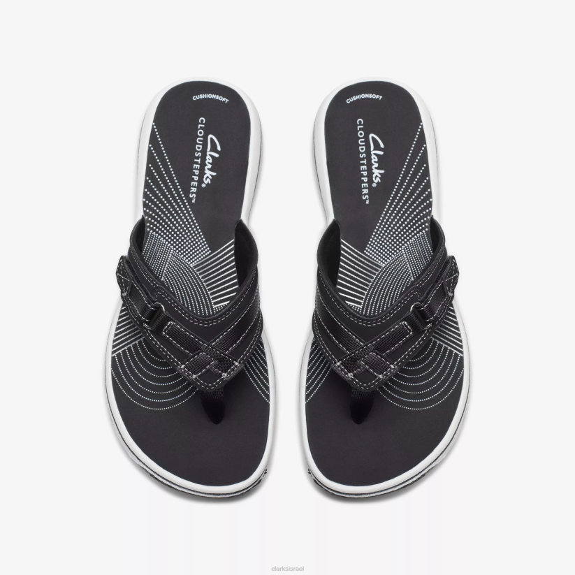 V268169 סינטטי שחור Clarks ים בריזה