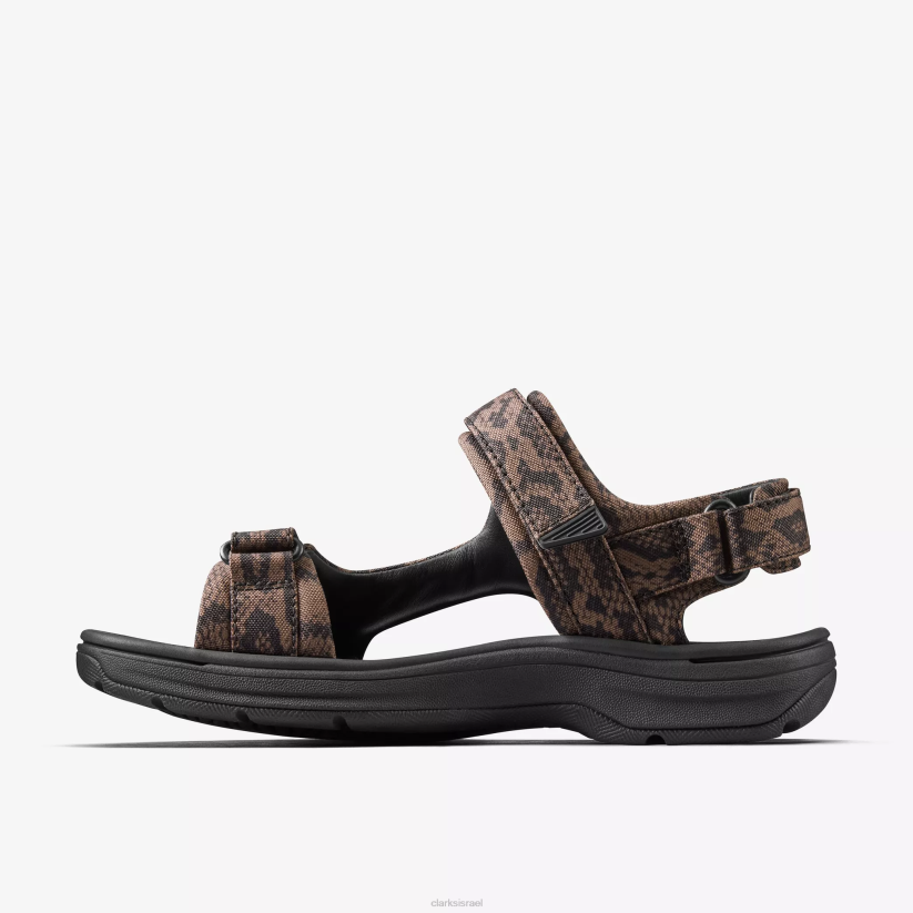 V268180 טקסטיל חום Clarks סנדל מרטין רוז לנשים 2