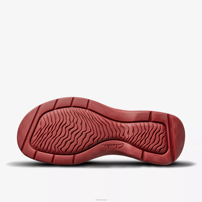 V268181 טקסטיל oxblood Clarks סנדל מרטין רוז לנשים 2