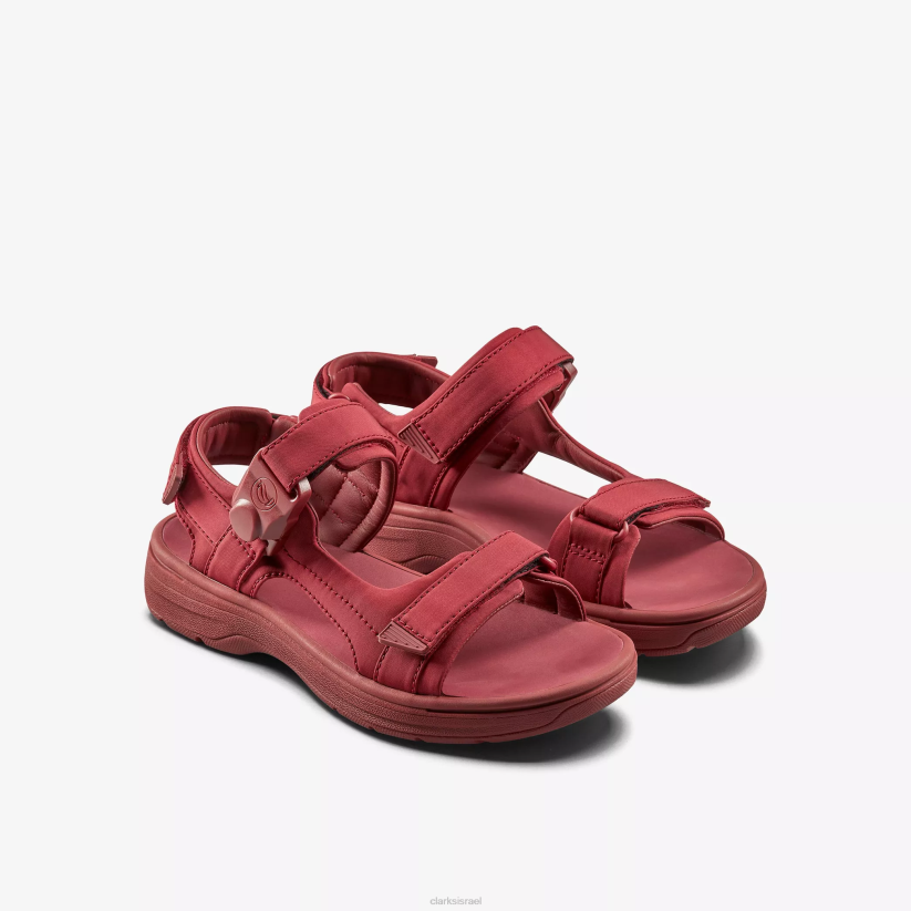 V268181 טקסטיל oxblood Clarks סנדל מרטין רוז לנשים 2