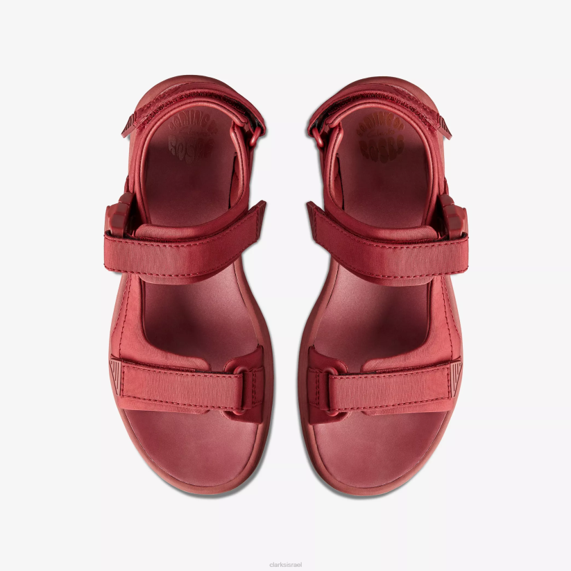 V268181 טקסטיל oxblood Clarks סנדל מרטין רוז לנשים 2