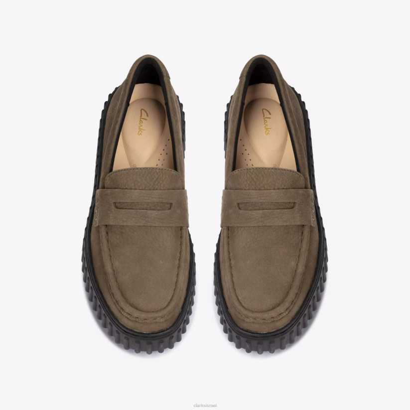 V268191 נובוק זית כהה Clarks פני טורהיל