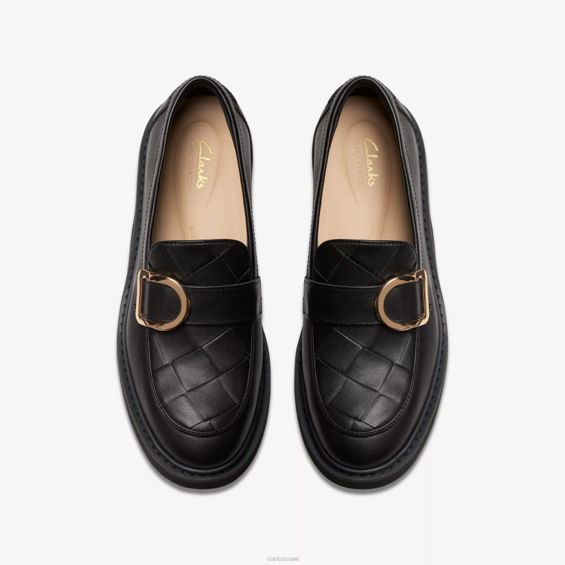 V268198 עור שחור Clarks פרוטה מפוארת