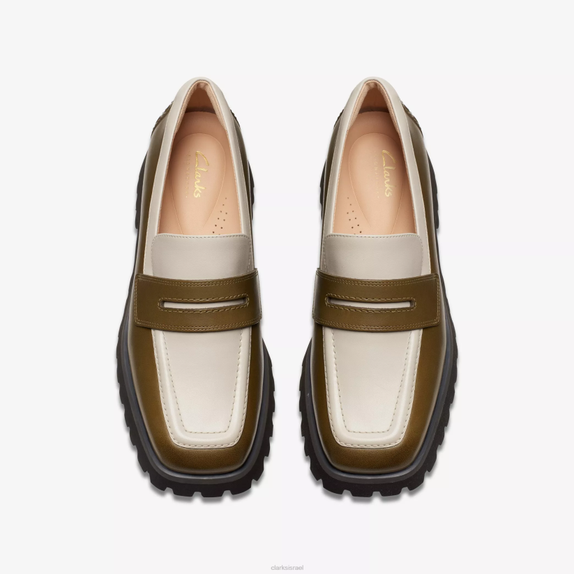 V268199 שילוב זיתים Clarks להישאר כל כך קצה