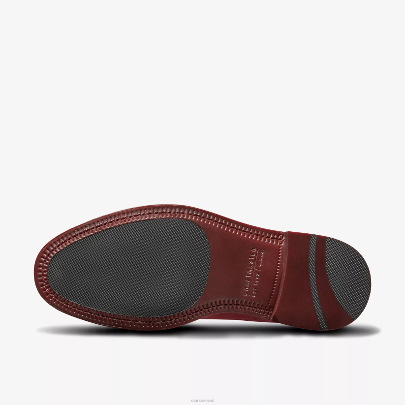 V268204 טקסטיל oxblood Clarks מרטין רוז נשים אוקספורד 2