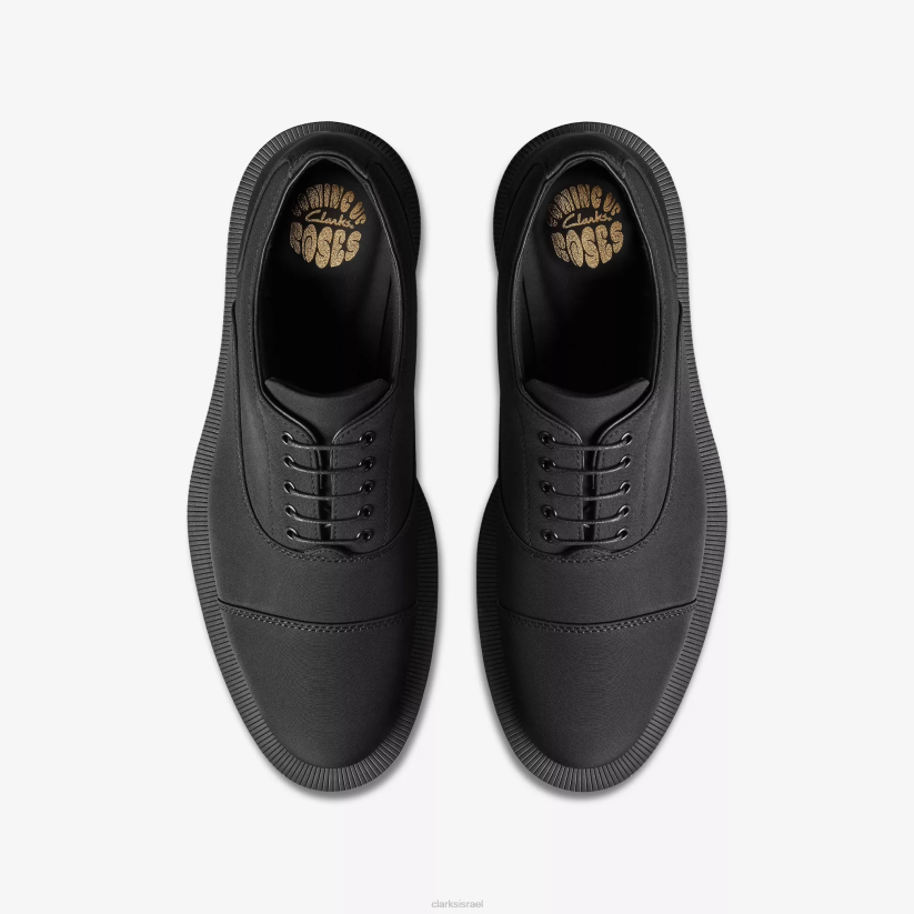 V268205 טקסטיל שחור Clarks מרטין רוז נשים 2 אוקספורד