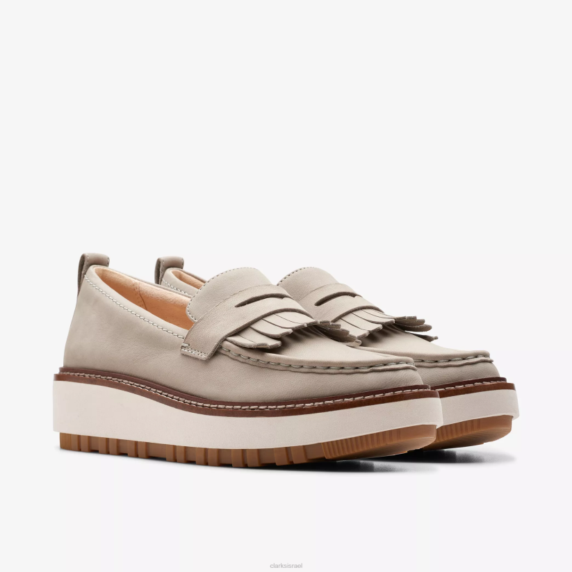 V268209 נובוק אבן Clarks orianna w loafer