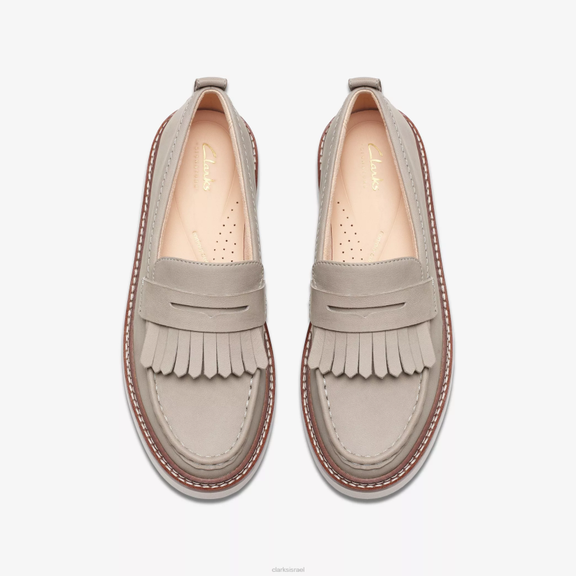 V268209 נובוק אבן Clarks orianna w loafer