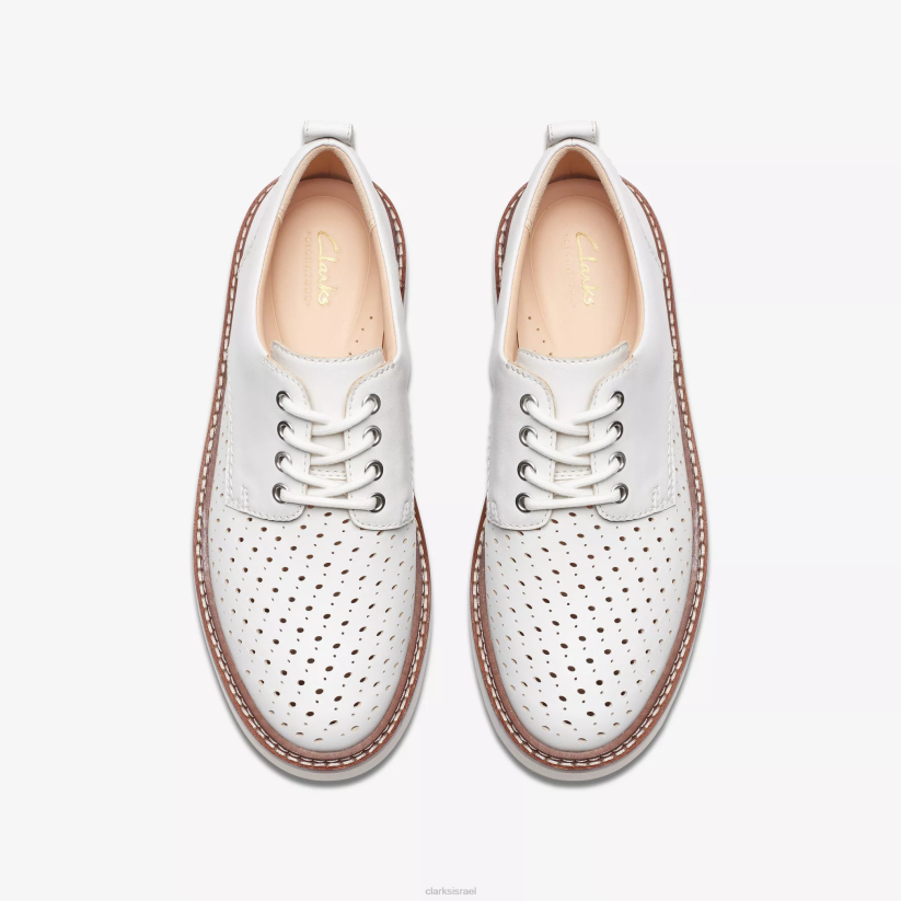 V268212 עור לבן Clarks אורינה מהלך
