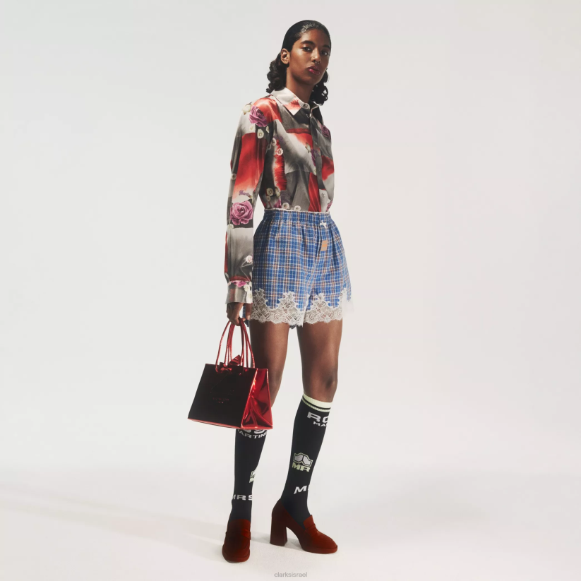 V268220 טקסטיל oxblood Clarks מרטין רוז לנשים 2