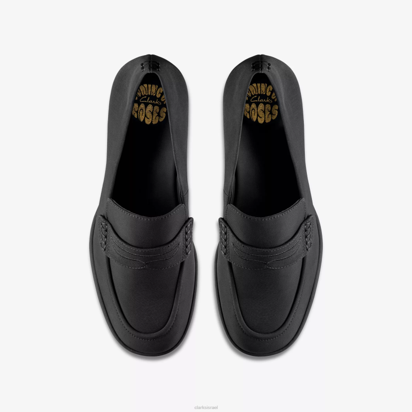 V268221 טקסטיל שחור Clarks מרטין רוז לנשים 2