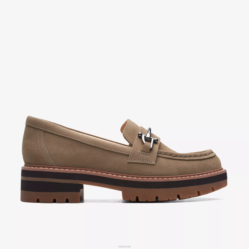 V268223 זמש חול כהה Clarks אורינה קצת