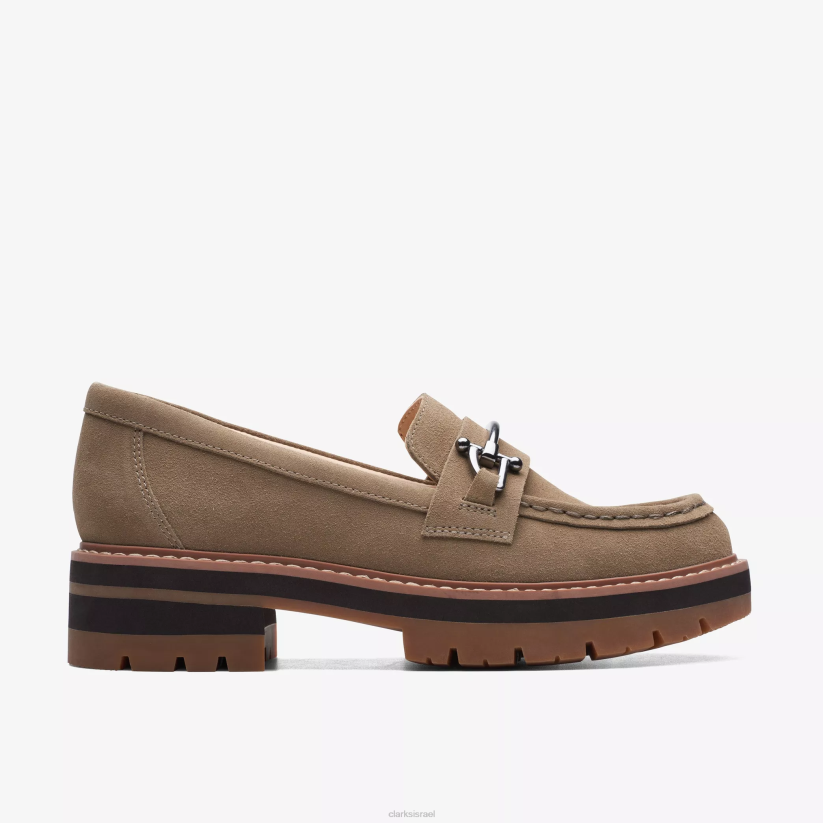 V268223 זמש חול כהה Clarks אורינה קצת