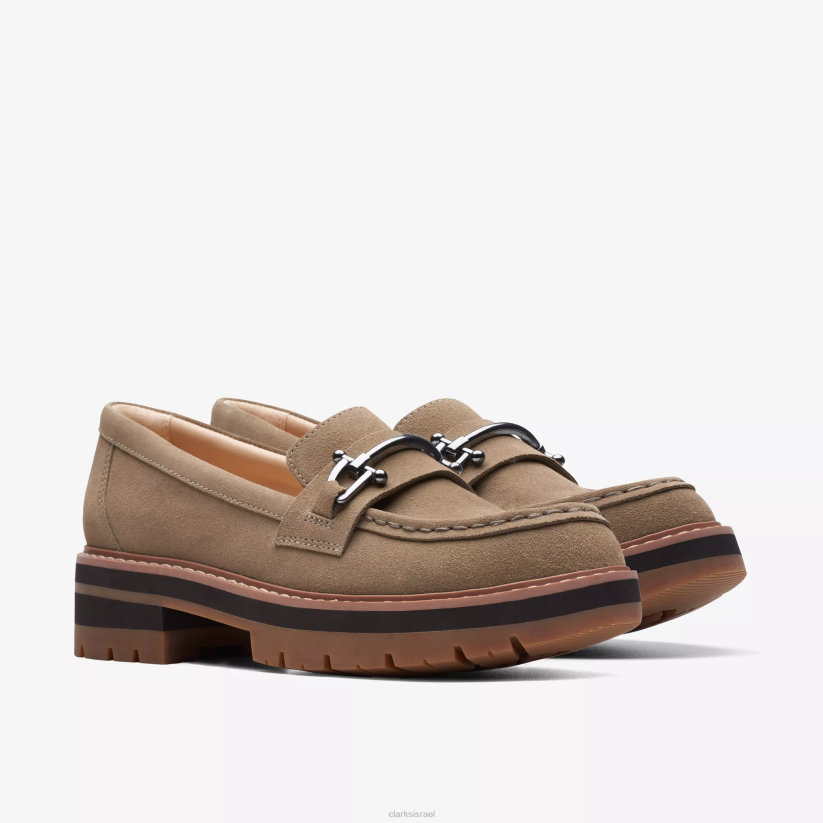 V268223 זמש חול כהה Clarks אורינה קצת