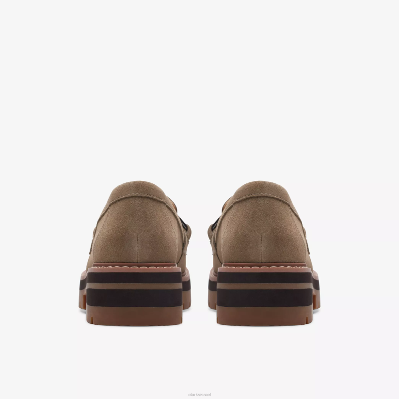 V268223 זמש חול כהה Clarks אורינה קצת