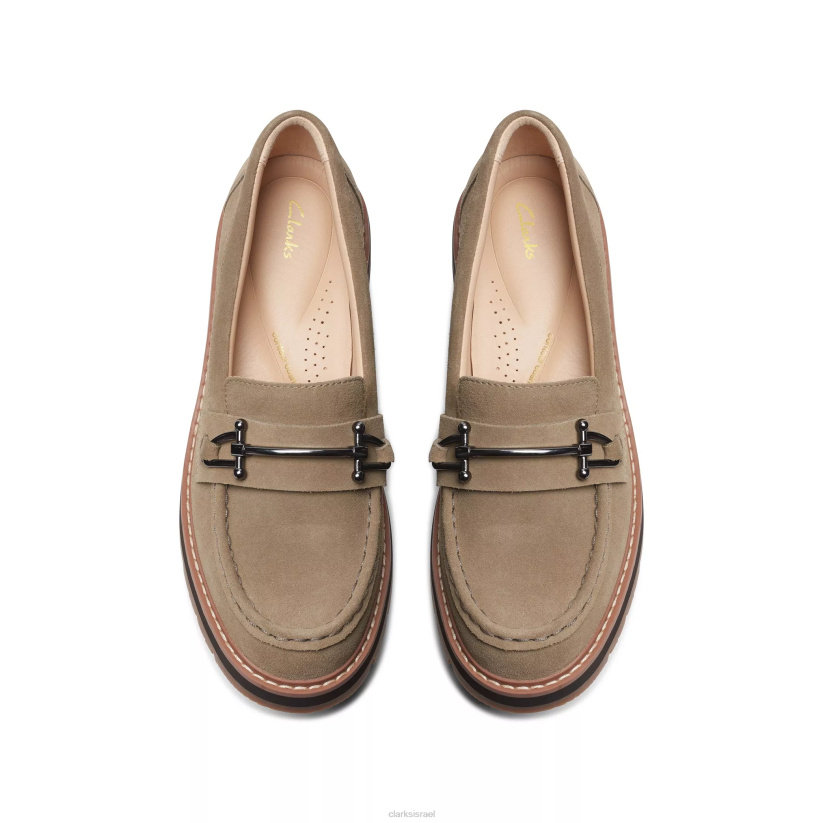 V268223 זמש חול כהה Clarks אורינה קצת