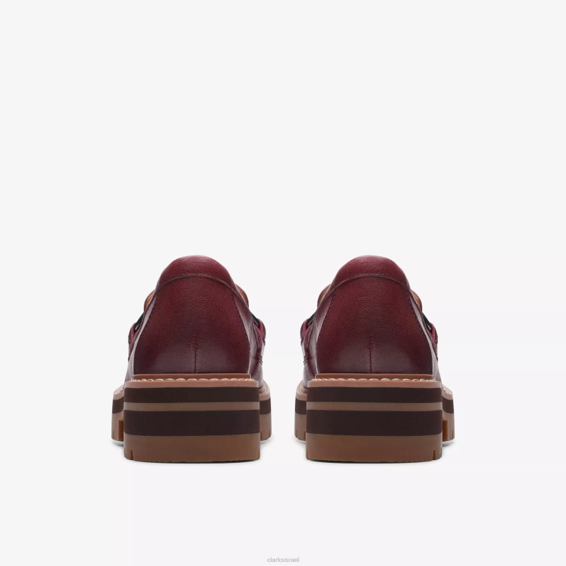 V268224 עור בורדו Clarks אורינה קצת