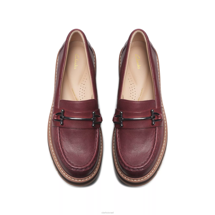 V268224 עור בורדו Clarks אורינה קצת