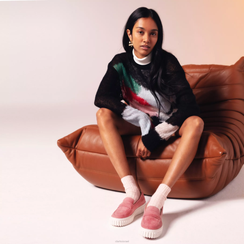 V268231 נובוק ורד מאובק Clarks מפרץ מייהייל