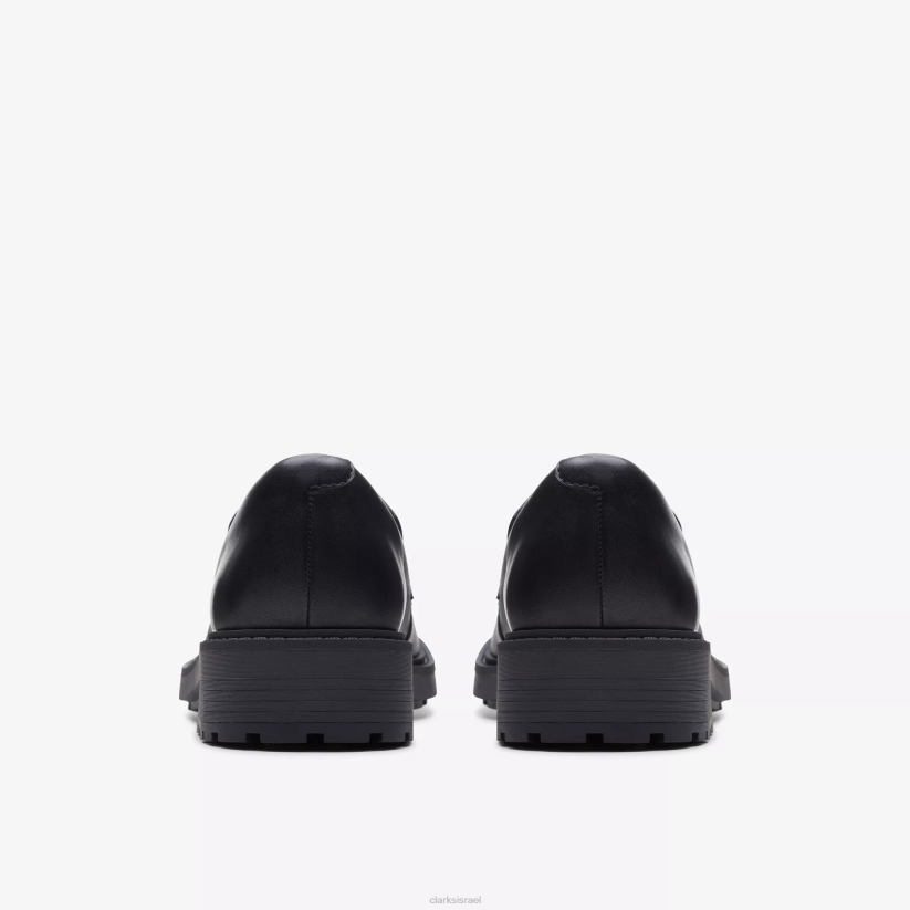 V268236 עור שחור Clarks אורינוקו 2 אגורות