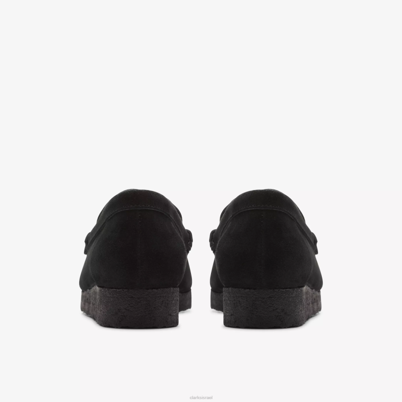 V268239 זמש שחור Clarks כוסית wallabee