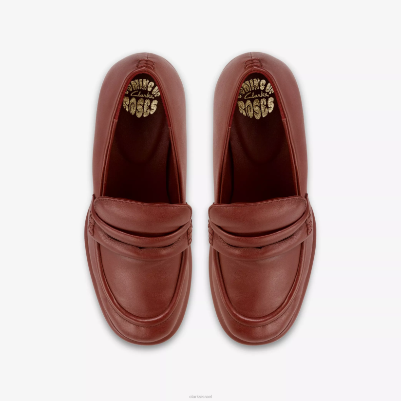 V268244 עור oxblood Clarks מרטין רוז לנשים 1