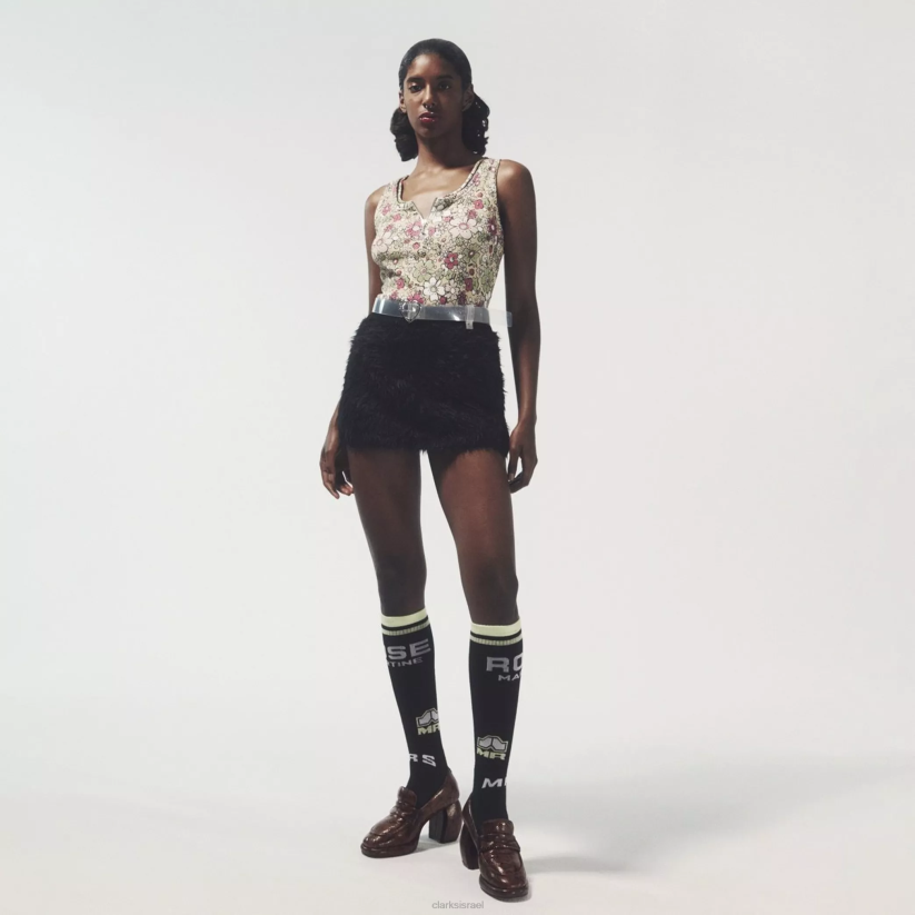 V268245 נחש חום Clarks מרטין רוז לנשים 1