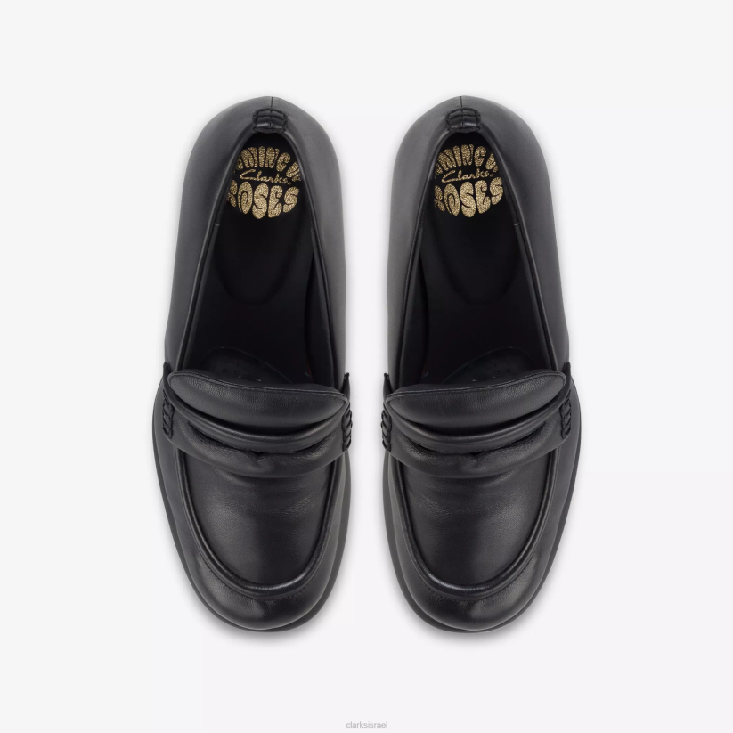 V268246 עור שחור Clarks מרטין רוז לנשים 1