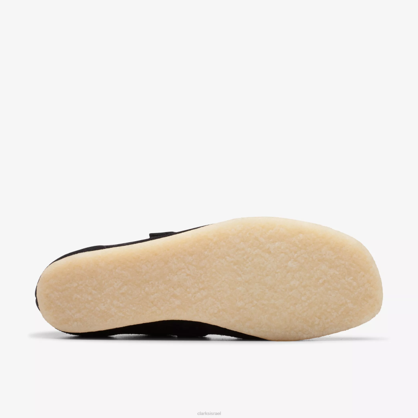 V268248 זמש שחור Clarks wallabee t-bar