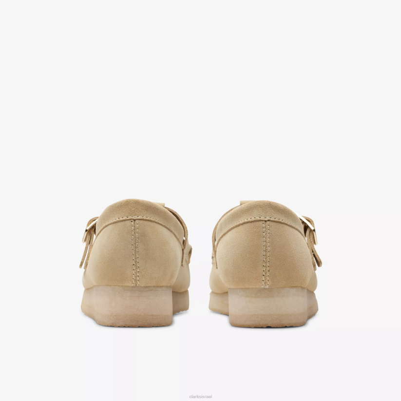 V268249 זמש מייפל Clarks wallabee t-bar