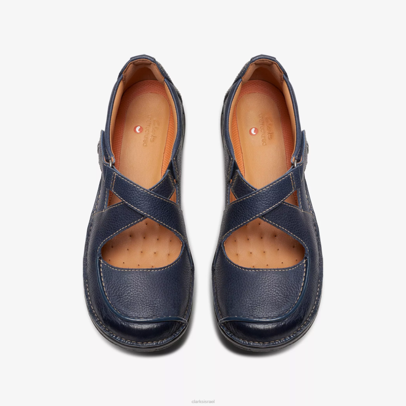 V268291 עור נייבי Clarks רצועת לולאה