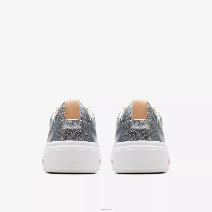 V268314 עור כסף Clarks הליכה חוטמית