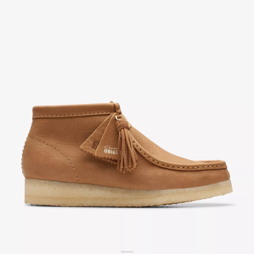 V268378 עור חום בינוני Clarks מגף wallabee