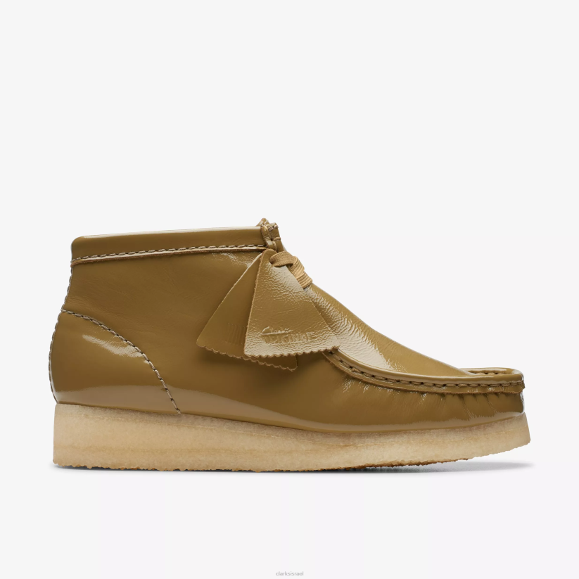 V268381 פטנט של זית כהה Clarks מגף wallabee