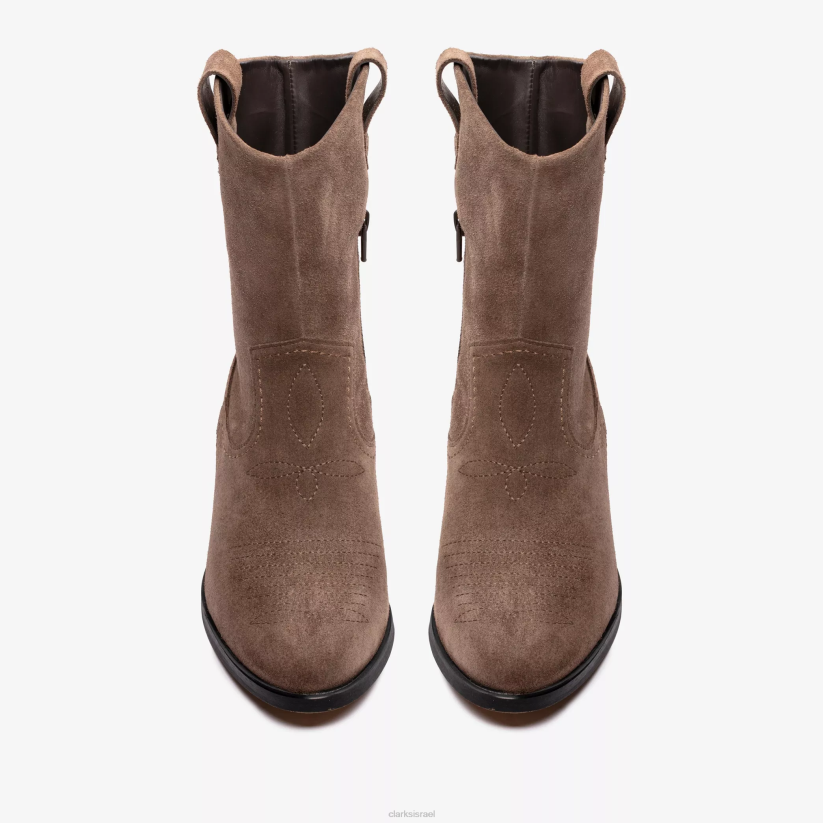 V268385 זמש חום Clarks אוקטביה למעלה