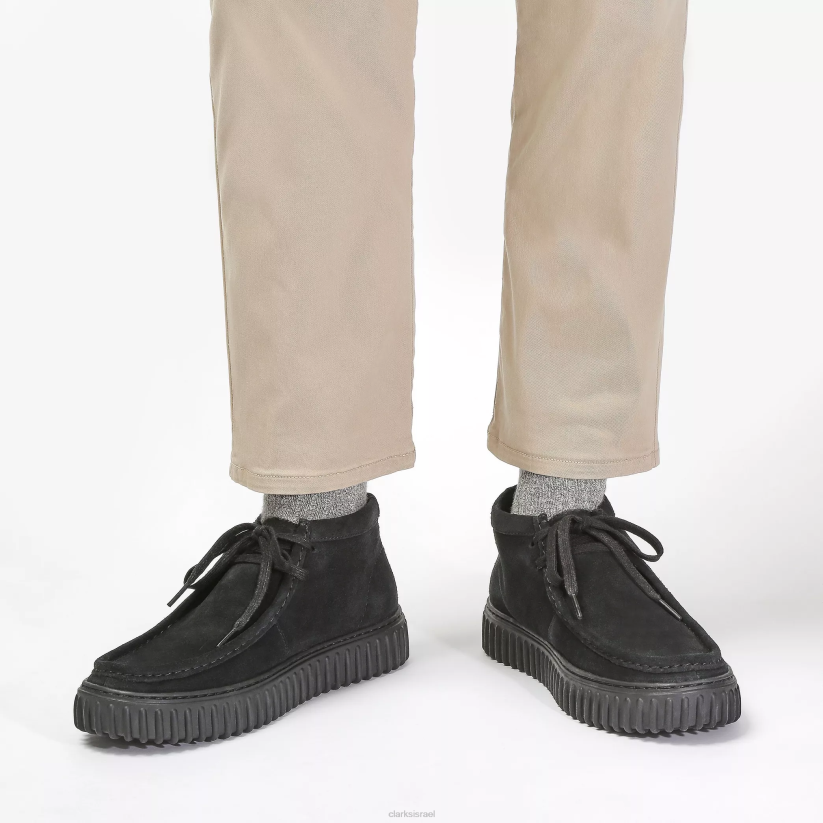 V268388 זמש שחור Clarks טורהיל היי