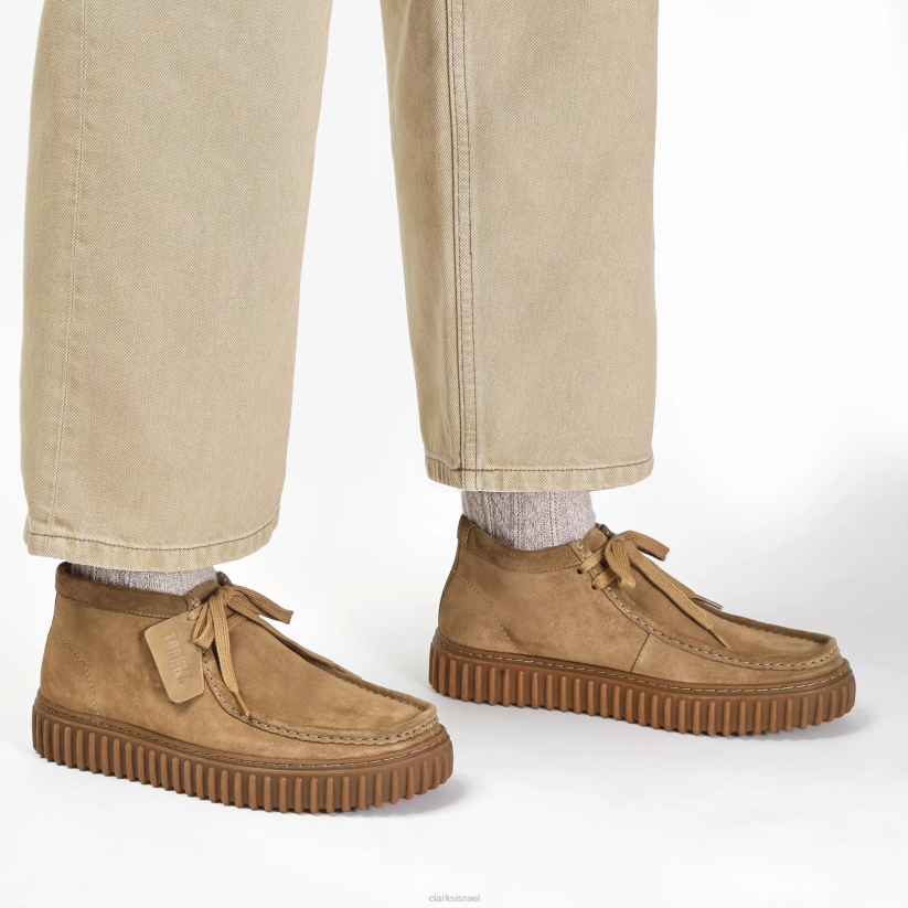 V268389 זמש חול כהה Clarks טורהיל היי