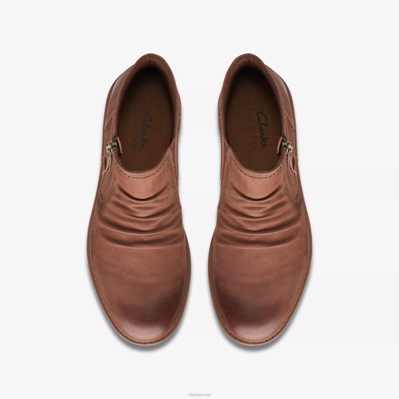 V268401 tan nubuck Clarks יונת אח