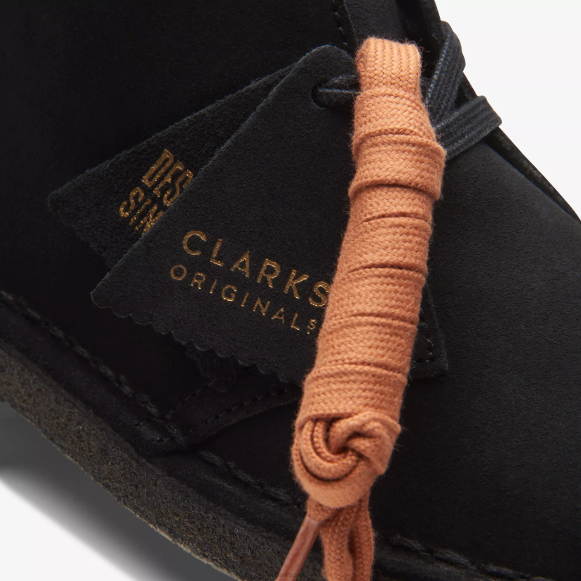 V268416 זמש שחור Clarks מגף מדבר