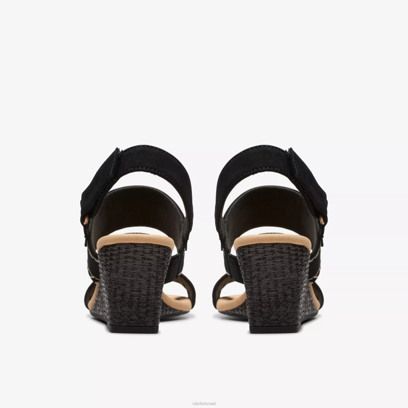 V26842 נובוק שחור Clarks ורד קיארה