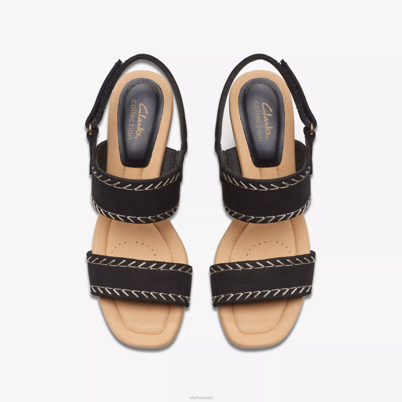 V26842 נובוק שחור Clarks ורד קיארה